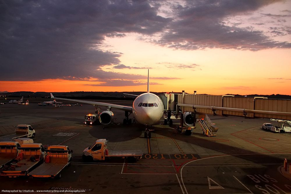 Plane gets ready