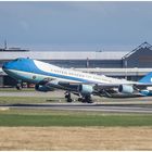 "Planespotting": Amerikanische Präsidentenmaschine HH-Fuhlsbüttel (G20 2017)