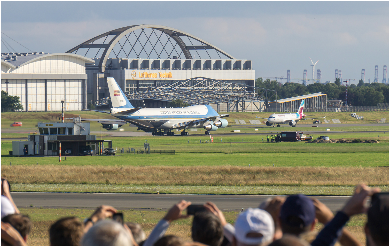 "Planespotting": Ersatzmaschine des US-Präsidenten HH-Fuhlsbüttel G20 (2017)