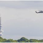 "Planespotting": Präsidenten-Hubschrauber "Marine One" über HH (G20 2017)