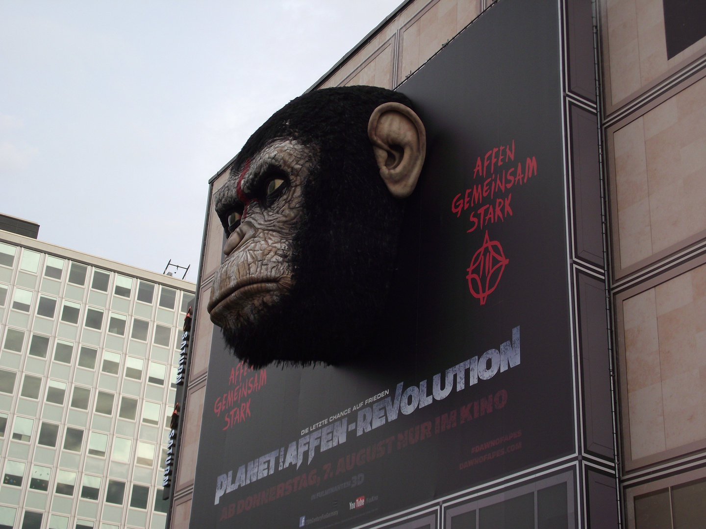 Planet der Affen Werbetafel Berlin Alex