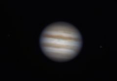 Planet Jupiter und die Monde Europa und Ganymed am 05.02.2015