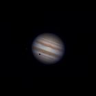 Planet Jupiter und Mond Ganymed