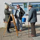 Planetarium Cottbus, Sonnenfinsternis: Die Beobachtungstechnik ist bereit