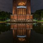 Planetarium Hamburg bei Nacht