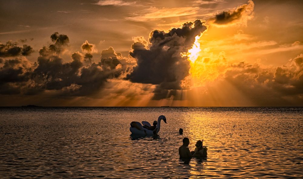 Planschen bis Sonnenuntergang