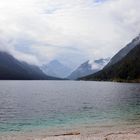 Plansee aus dem Urlaub wo es zur Zeit regnet.