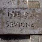 Plaque de rue ancienne