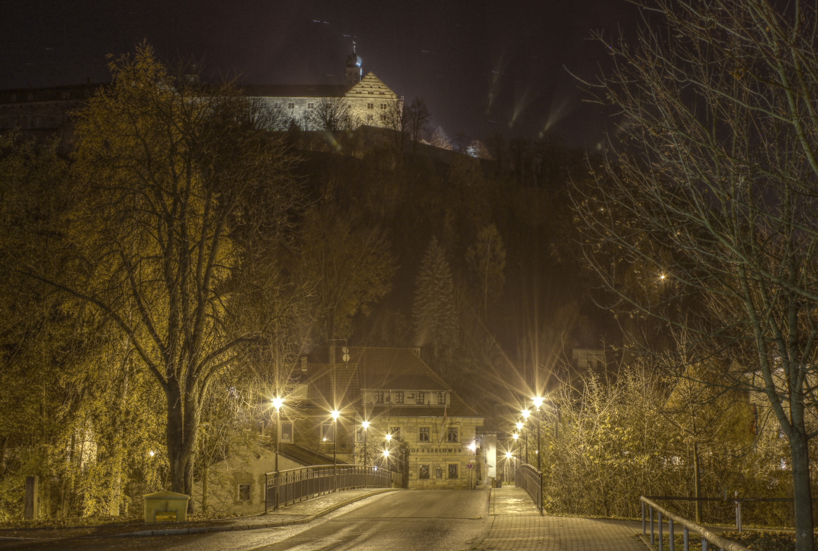 Plassenburg Kulmbach bei Nacht