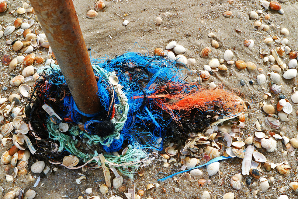 Plastikmüll am Strand von Sylt