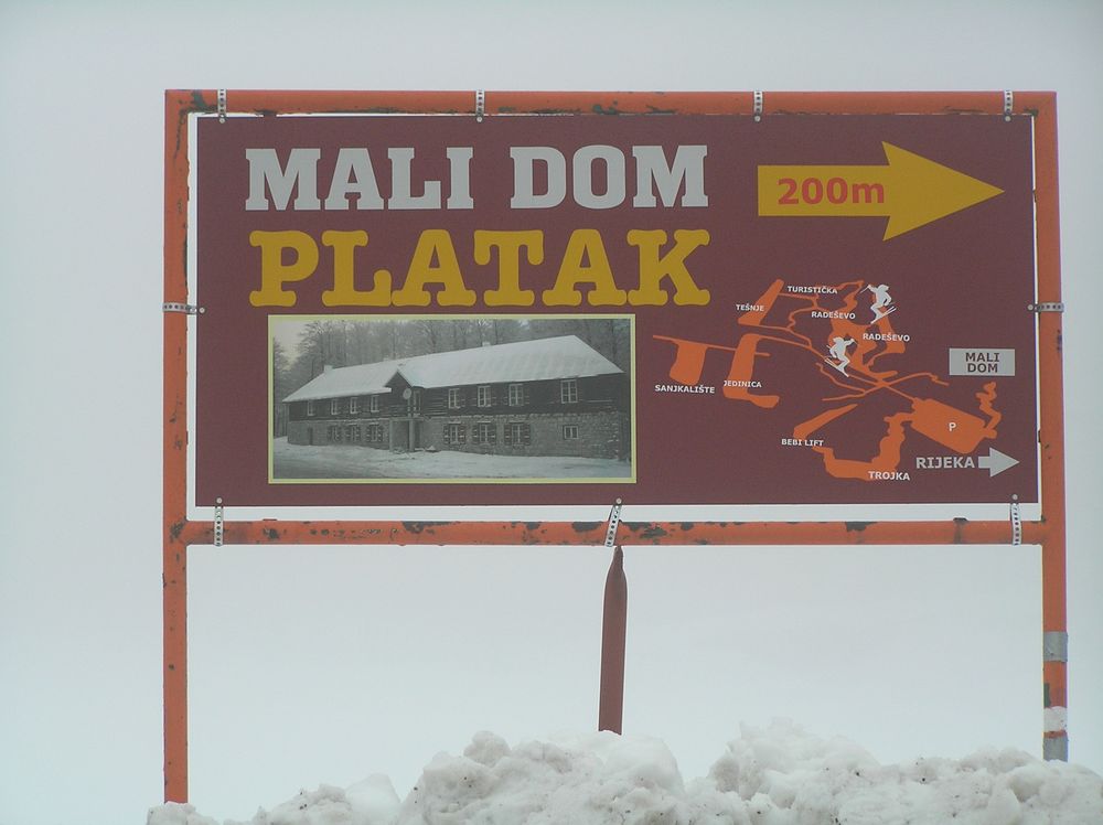 Platak Skiegebiet in Kroatien Wunderschön