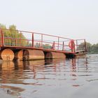 Platform in the river near Krivoy Rog