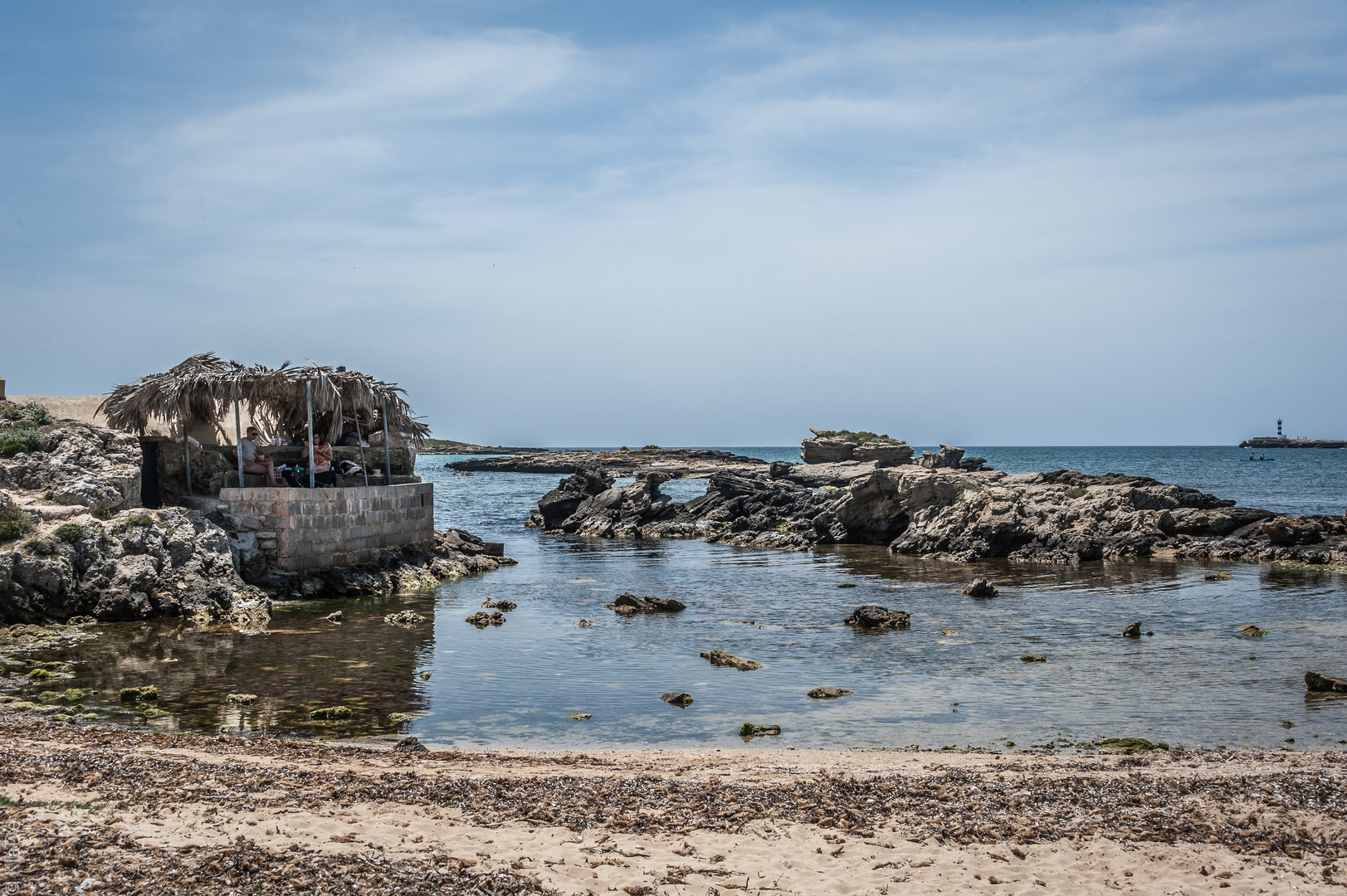 Platja Can Curt - Ausguck am Strand