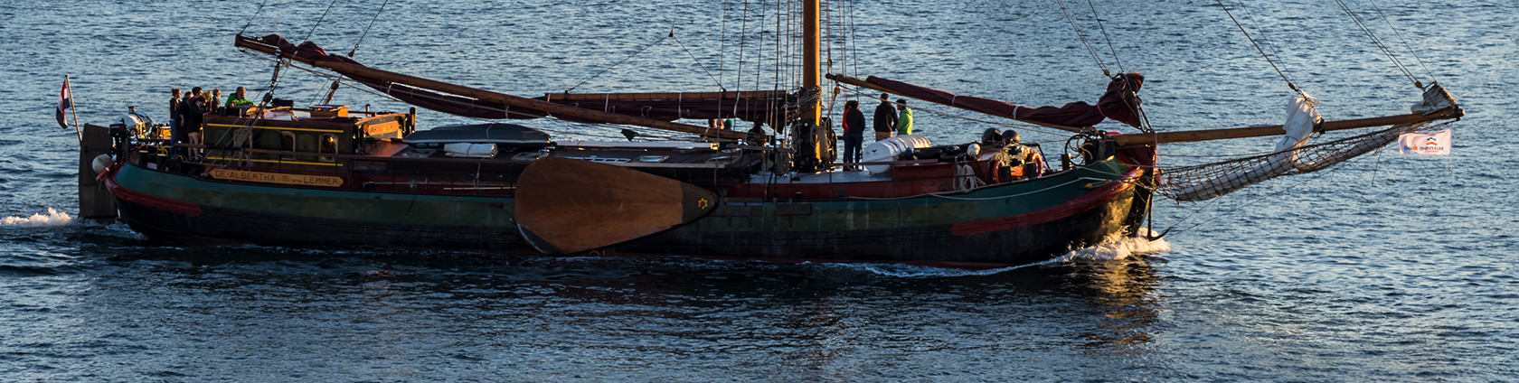 Plattboden-Segelschiff "De Albertha" ...