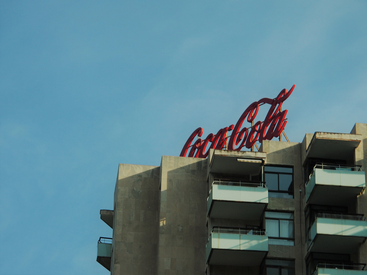 Platte in Kairo mit Coca Cola