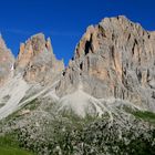 Plattkofel, Fünffingerspitze und Langkofel