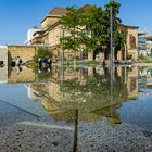 Platz der alten Synagoge, Freiburg: Am Tage.