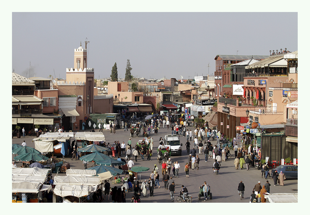 Platz der Gaukler in Marrakesch Der Djemaa El Fna