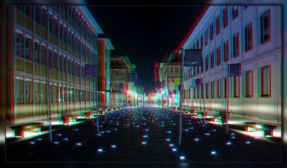 Platz der Grundrechte DRI (Anaglyph- Version)