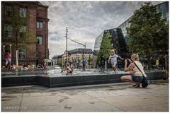 [platz der Synagoge - wasserspiele]