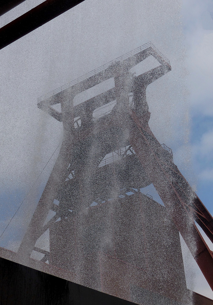 Platzregen auf Zollverein.