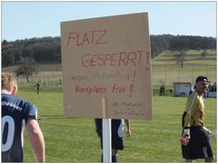 Platzsperre ...