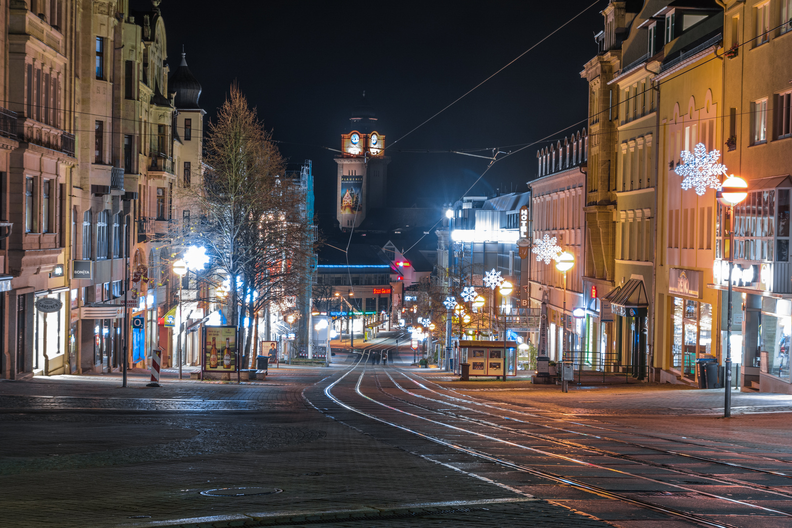 Plauen bei Nacht