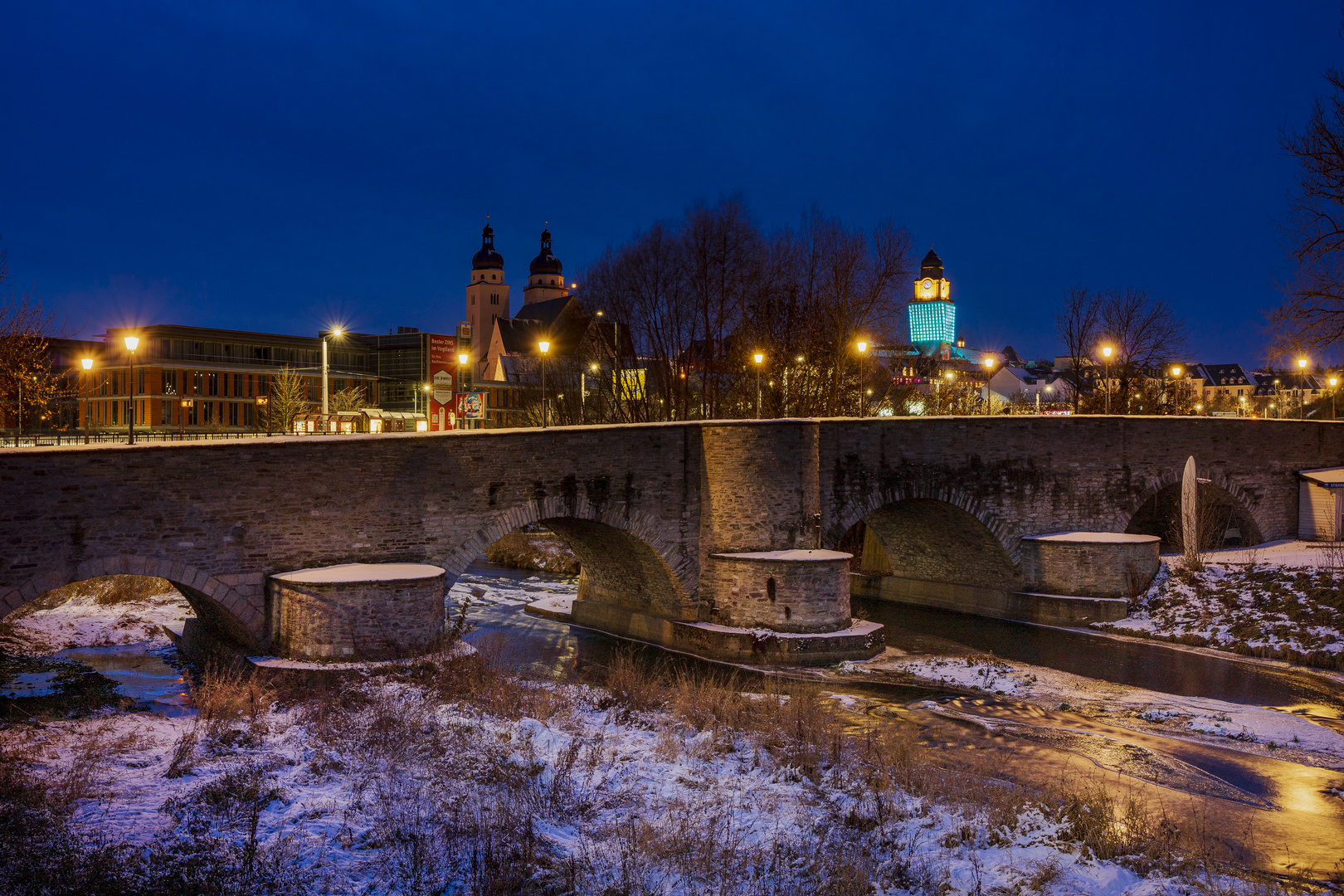 PlauenCity by Night Foto & Bild architektur, deutschland, europe