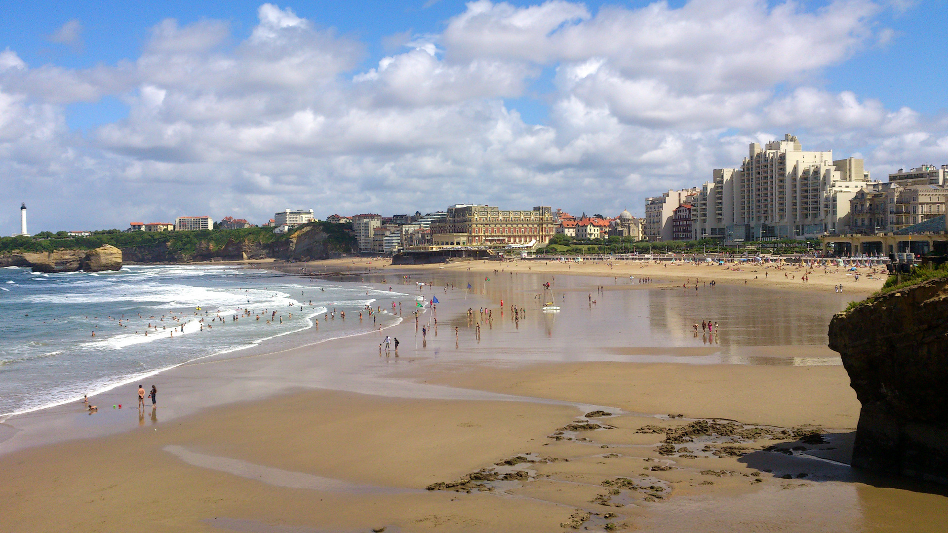 playa centrale de biarritz !