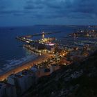 PLAYA DE ALACANT . VISTA .NOCTURNA