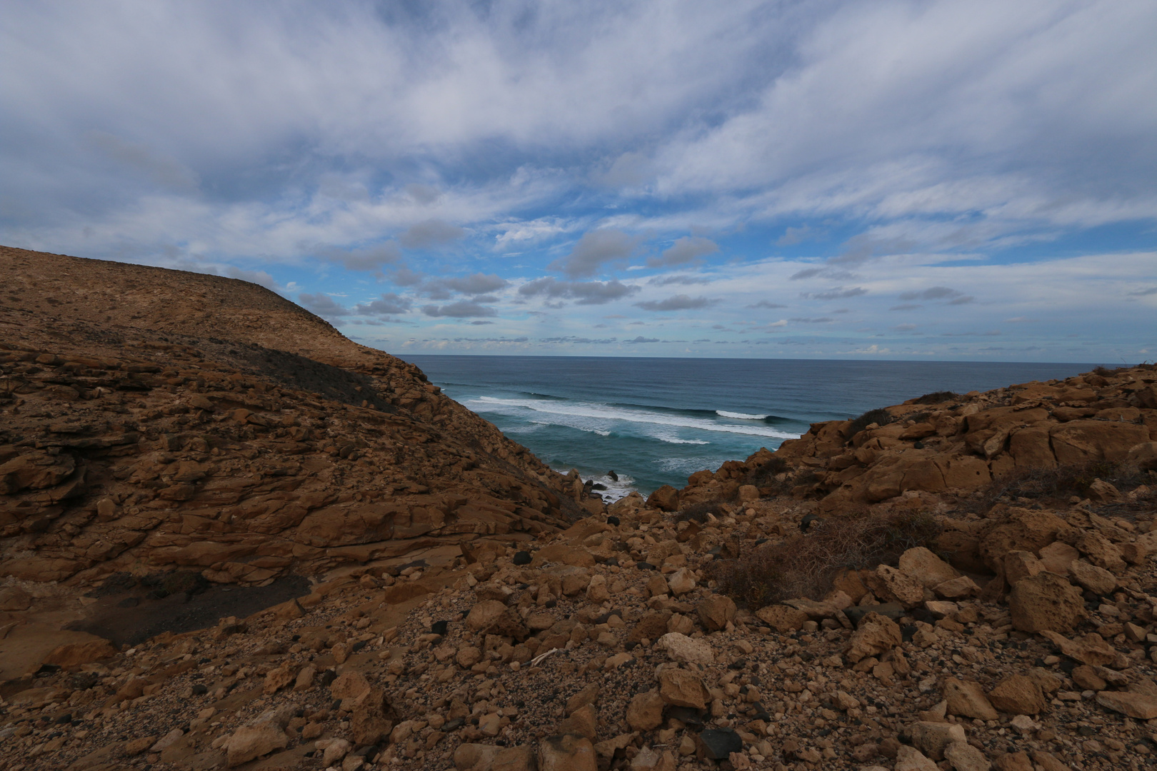 Playa de Barlovento - Abstieg vom Degollada de Pecenescal. ...´14