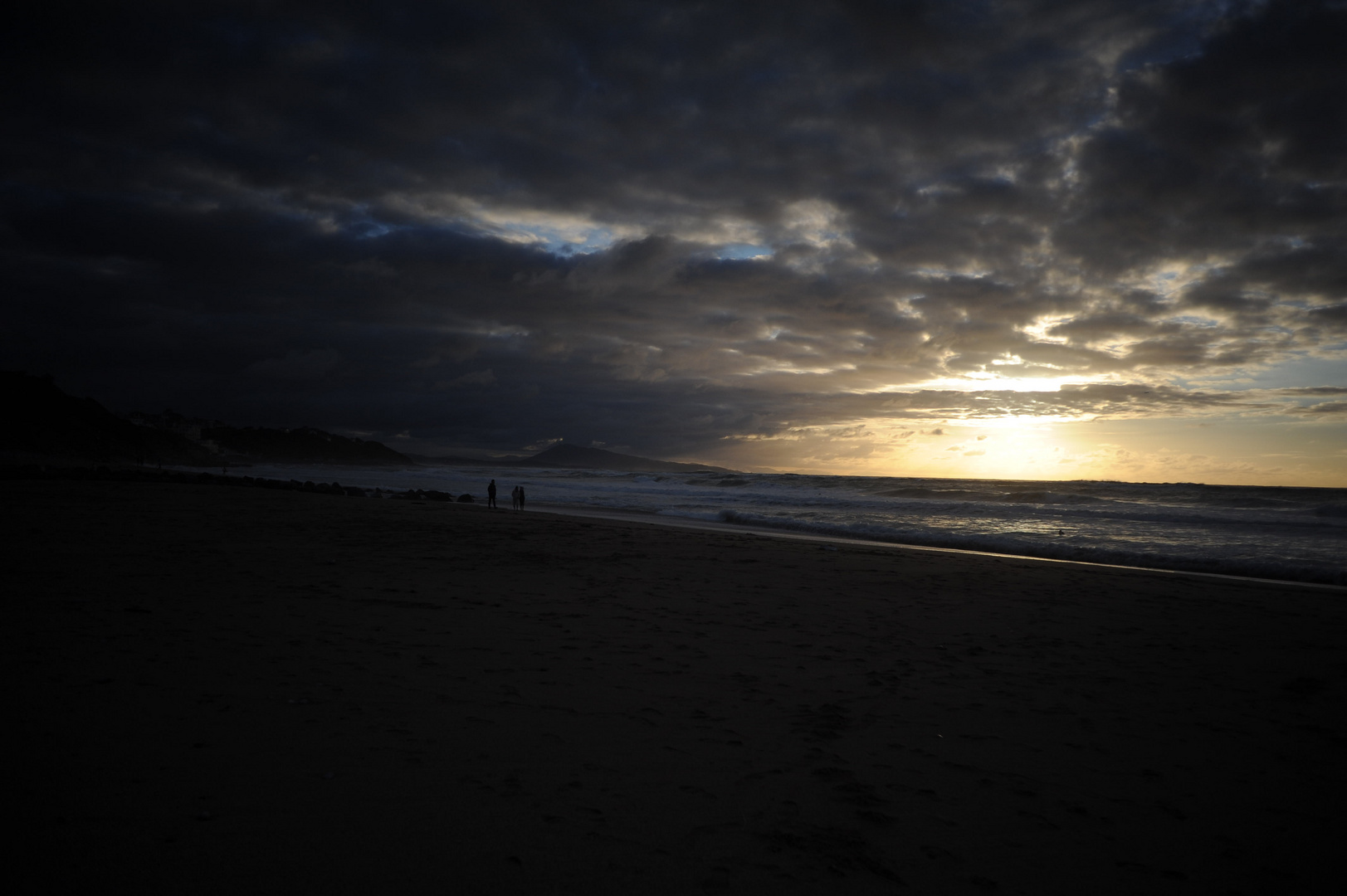 playa de bidart , fin d'après midi