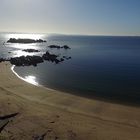 Playa de Coroso a vista de dron