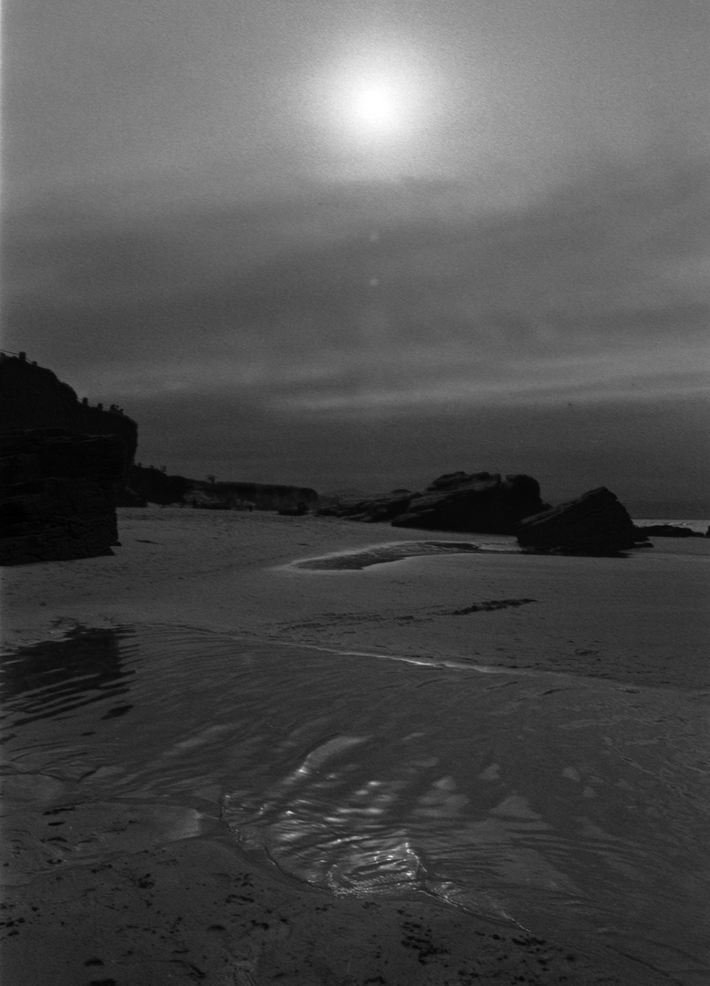 PLAYA DE LAS CATEDRALES A PRINCIPIO DE LOS AÑOS 70