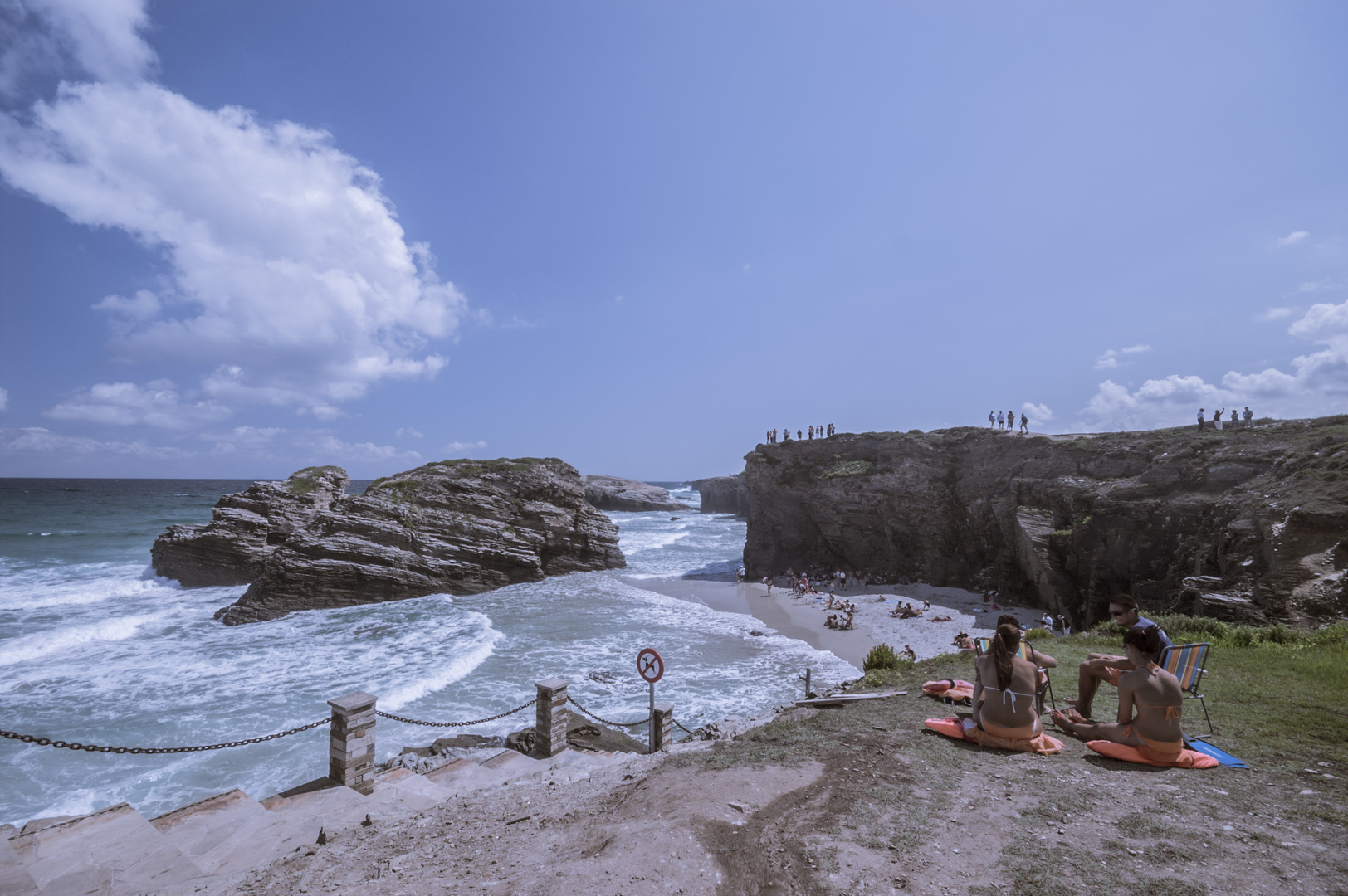 PLAYA DE LAS CATEDRALES. año 2.006