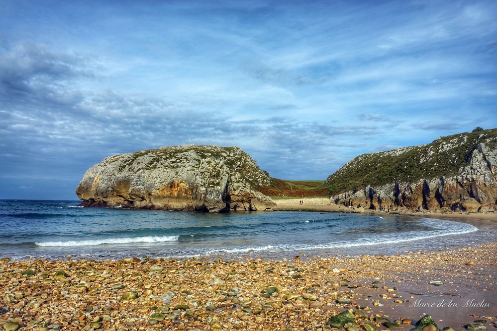Playa de las Cuevas. Asturias Espan?a