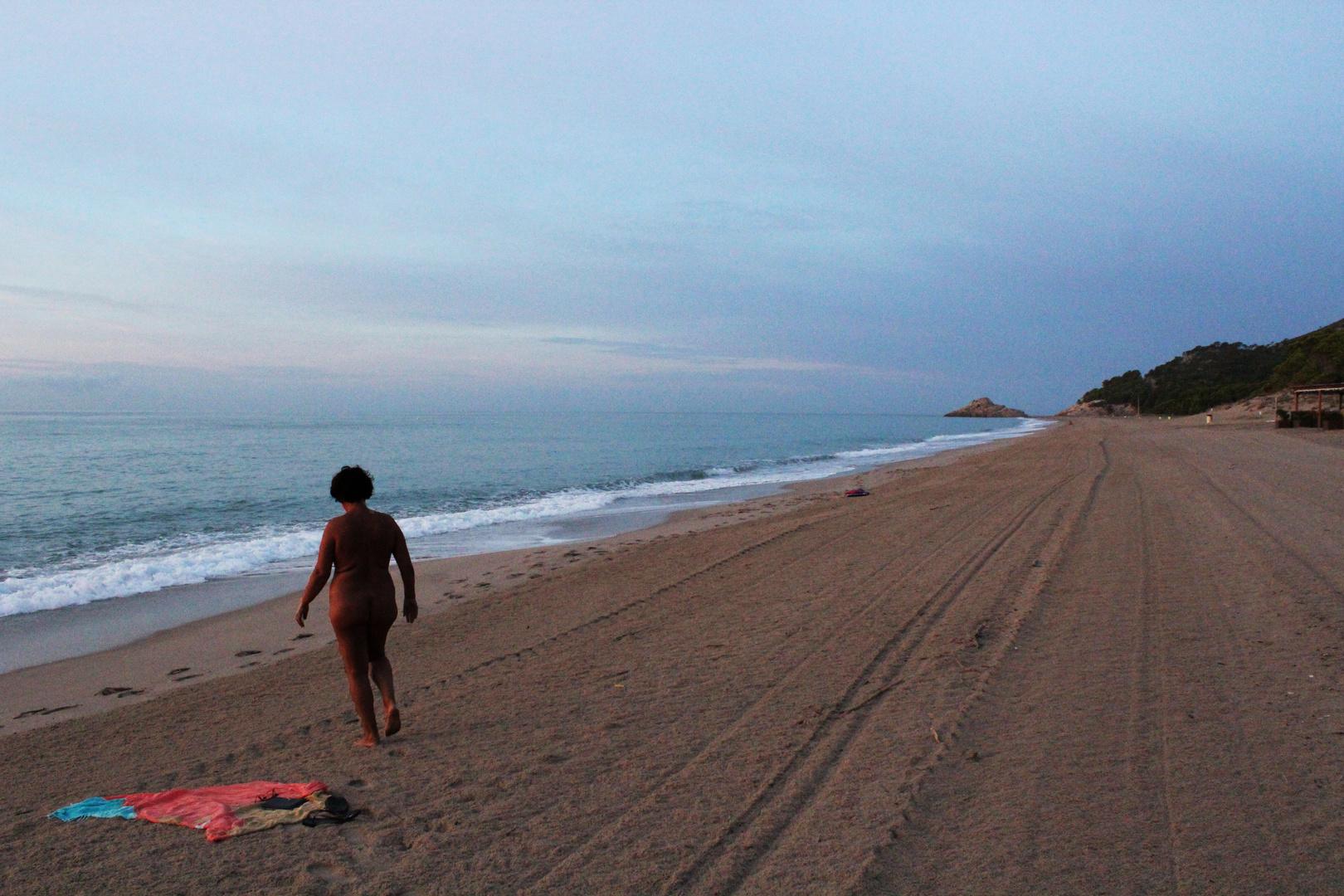 playa de madrugada