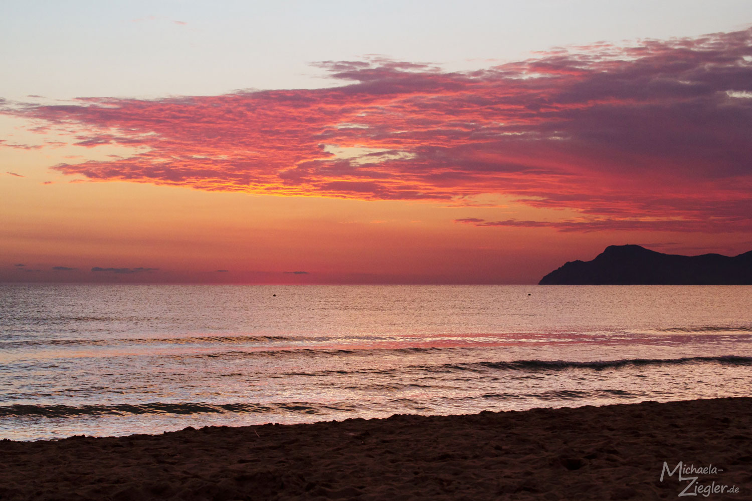 Playa de Muro kurz vor Sonnenaufgang