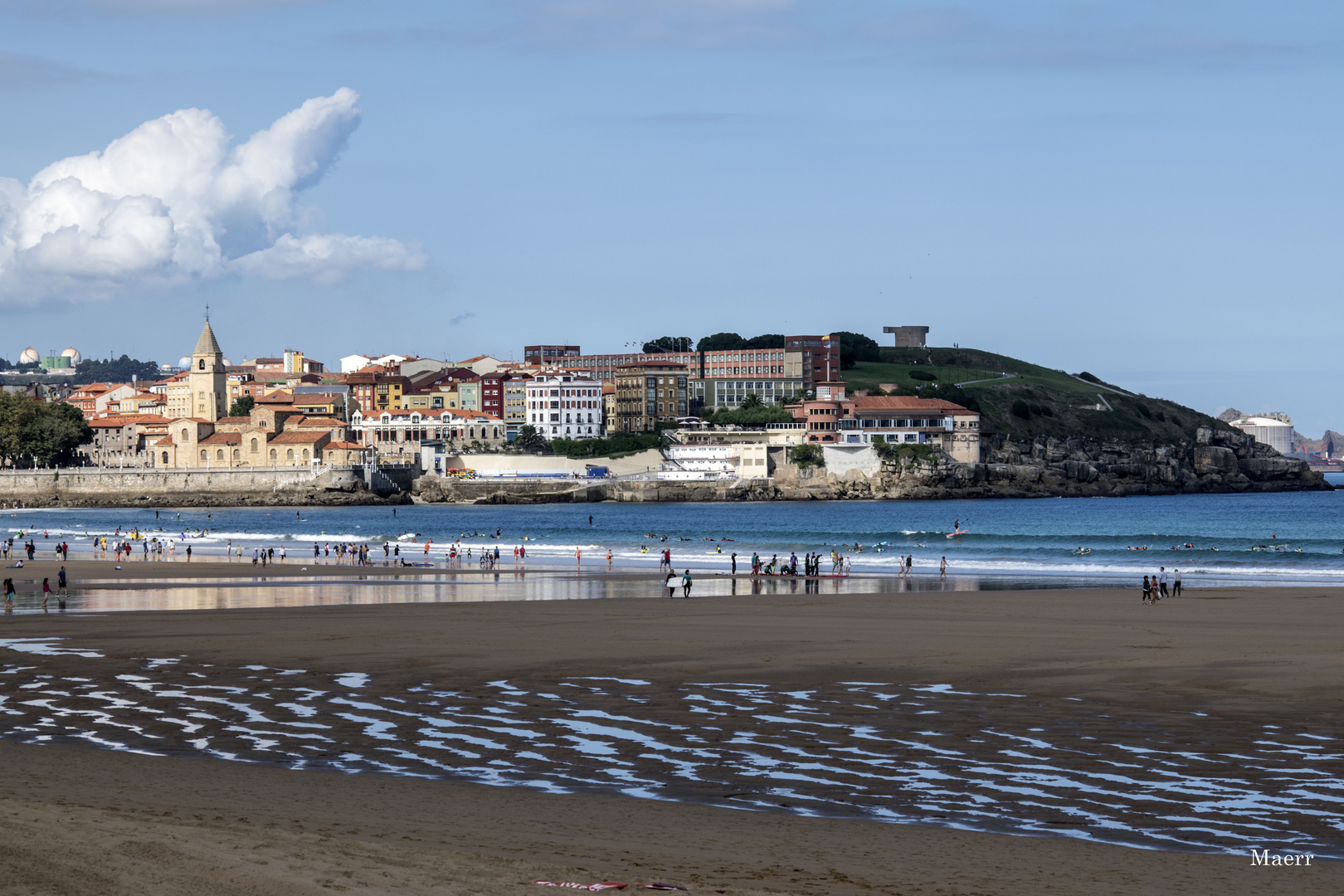 Playa de San Lorenzo en Gijón