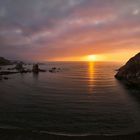 Playa de  Silencio sunset