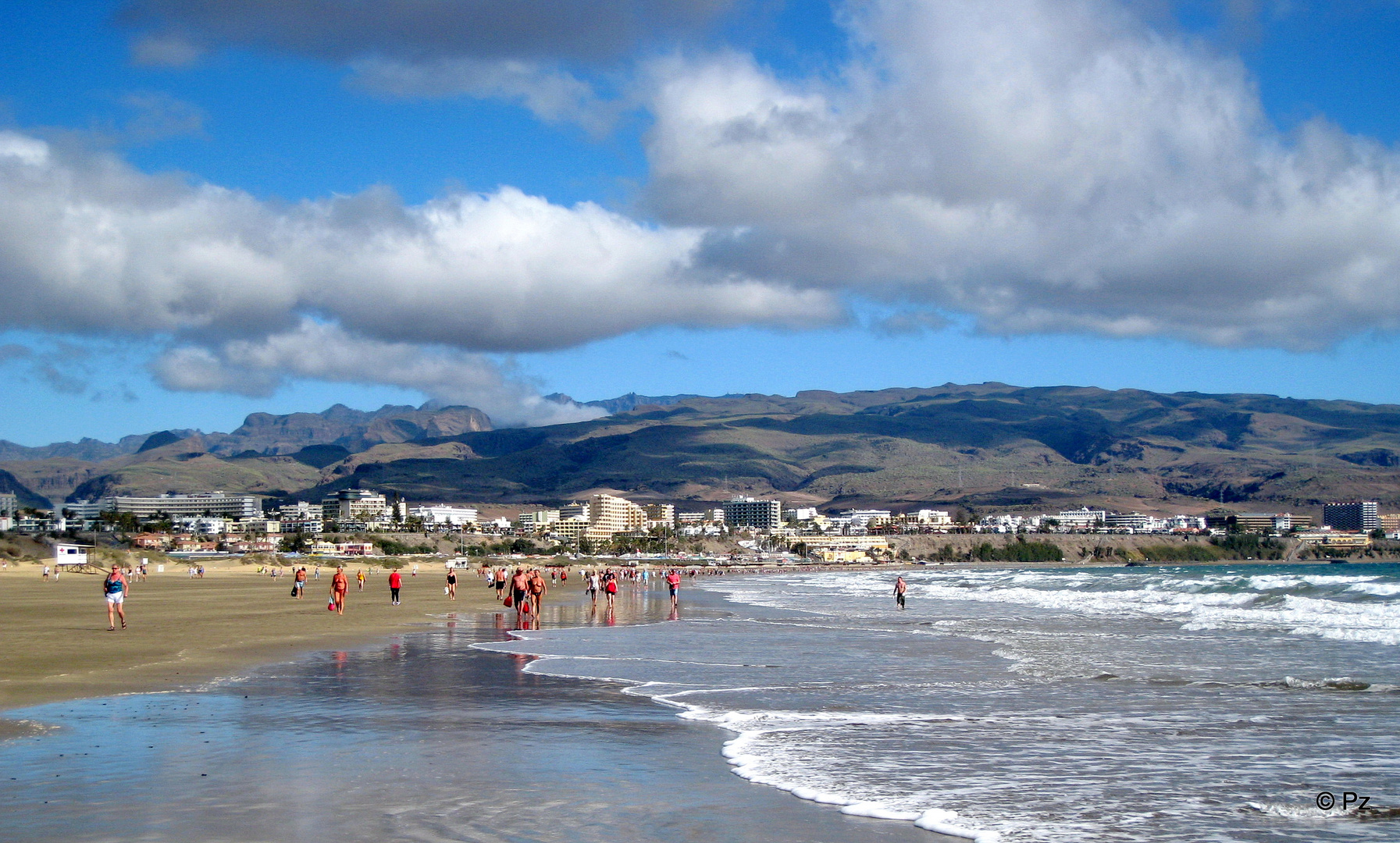 Playa del Inglés, Richtung St. Augustin ...