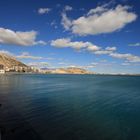 playa del POSTIGUET (Alicante) desde el nuevo paseo en el puerto de Alicante