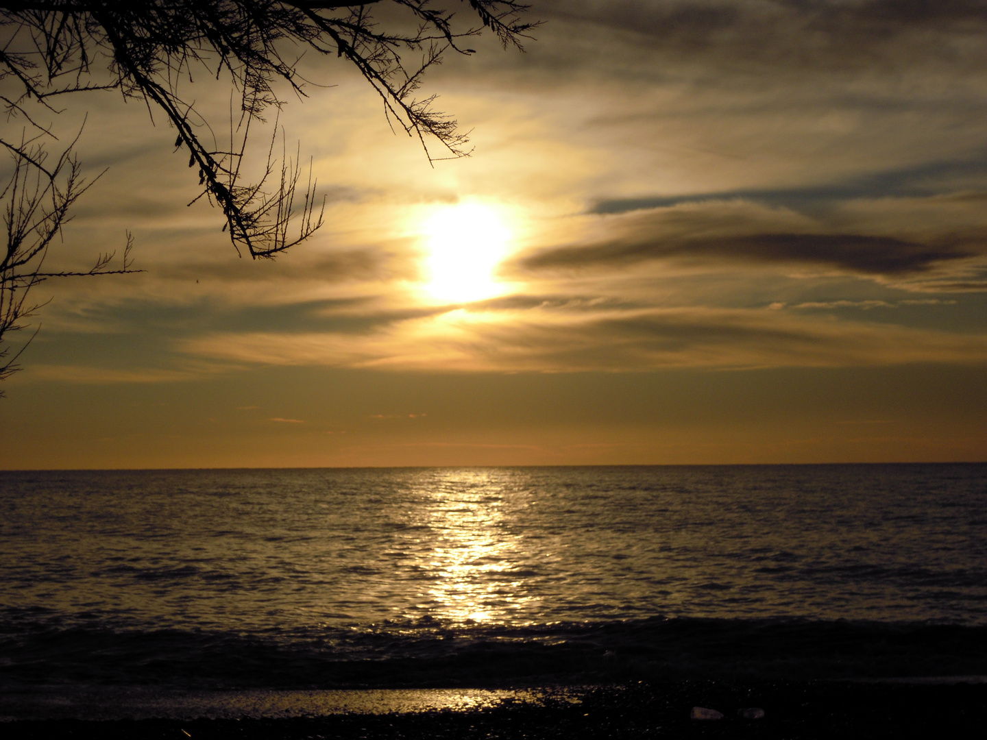 Playa en invierno.