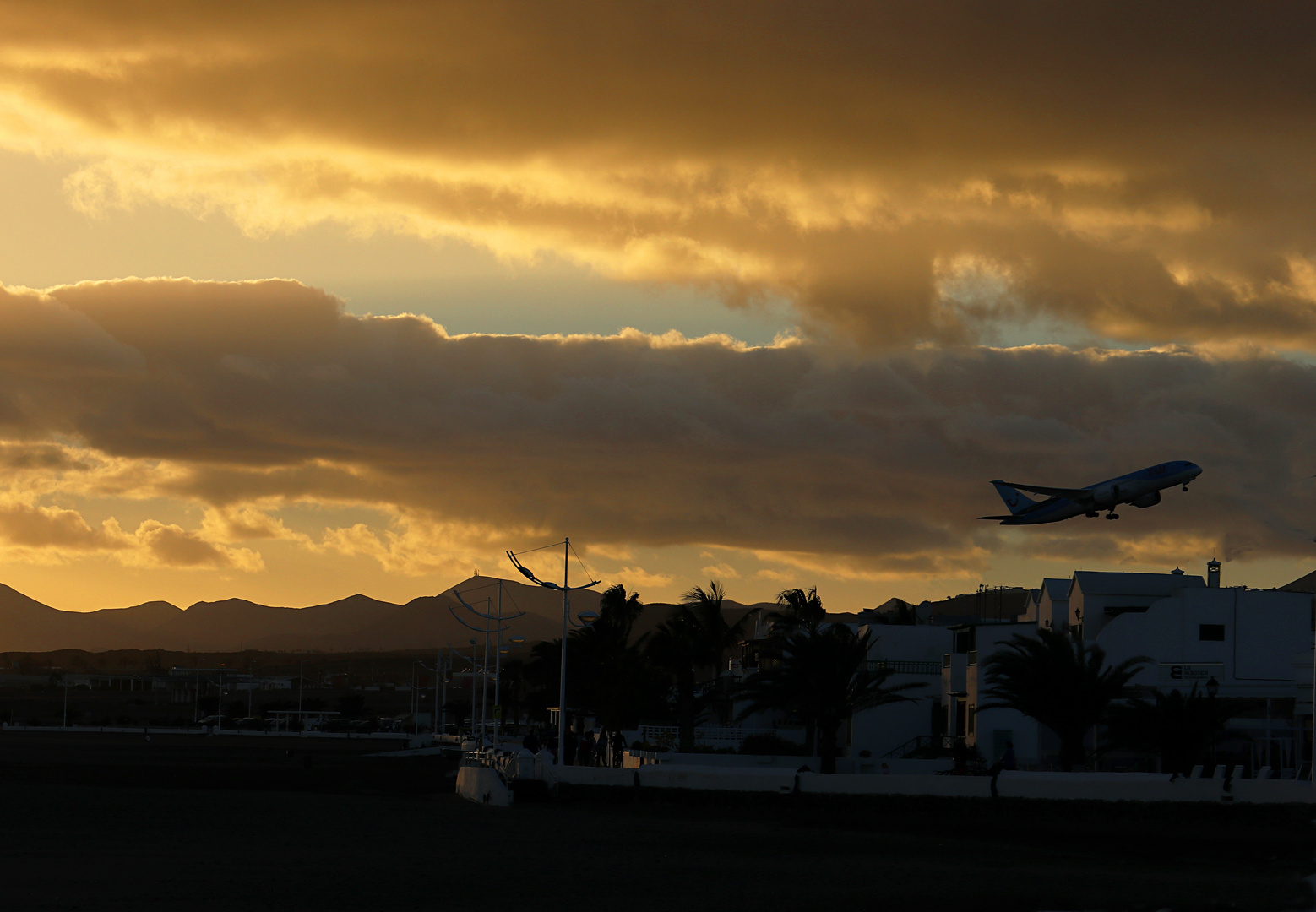 Playa Honda al tramonto, Lanzarote