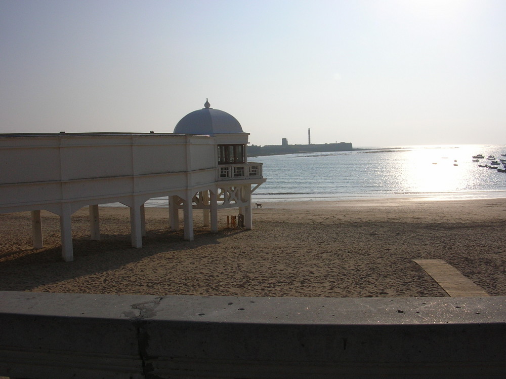 Playa La Caleta , Cadiz ( Spagna )