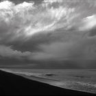 Playa Unión en B y N.