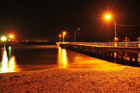 Playa  y  Muelle  de  Tomé