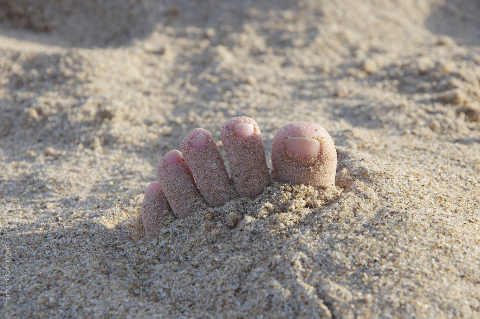 Playing at the beach. 