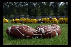 playing football