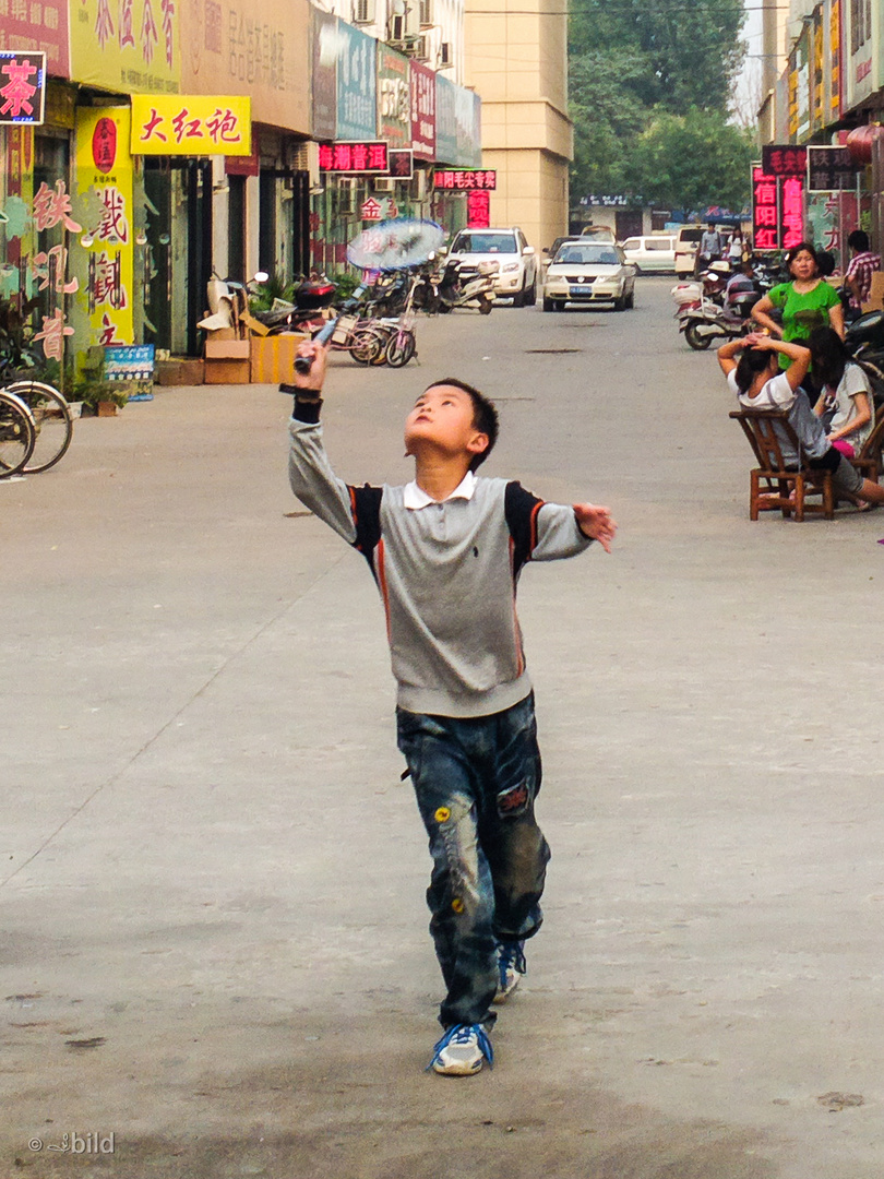 playing in the street